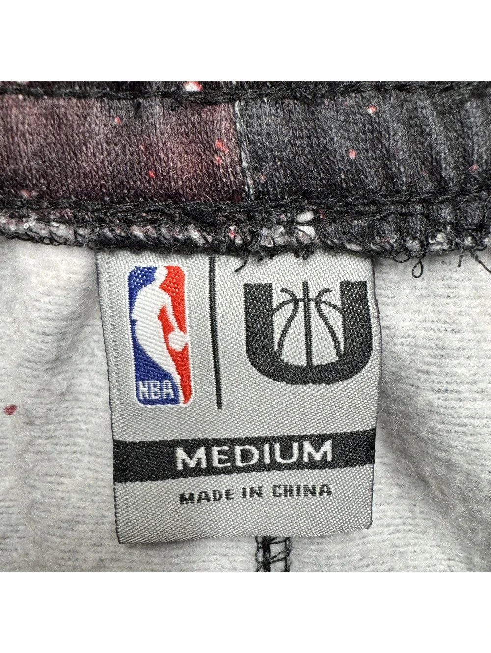 UNK NBA Chicago Bulls Galaxy Space Joggers Sweatpants Adult Medium Black Red